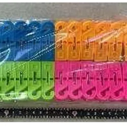  Pinzas para ropa  pp, material nuevo, 155g,  6,2 * 1,8 cm;  Tarjeta 24pc / OPP + 