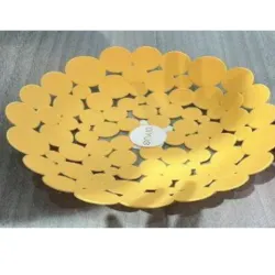  Plato de frutas； como se muestra en la imagen de cuatro colores  mezclados, 26cm, 109g a granel