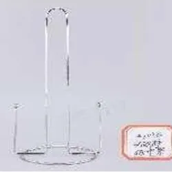  portarollo de doble columna;  hierro bañado color niquelado, 31 * 12,5 cm； 1pza / bolsa plastica;