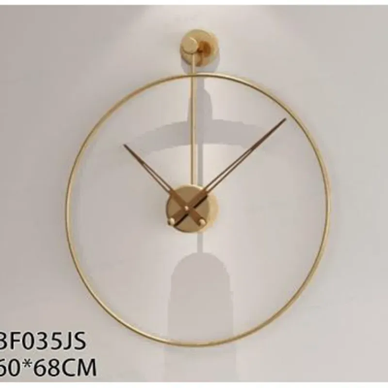  RELOJ DE PARED  60*68CM,HIERRO  1UNIDAD/CAJA AMARILLA