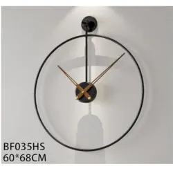  RELOJ DE PARED  60*68CM,HIERRO  1UNIDAD/CAJA AMARILLA