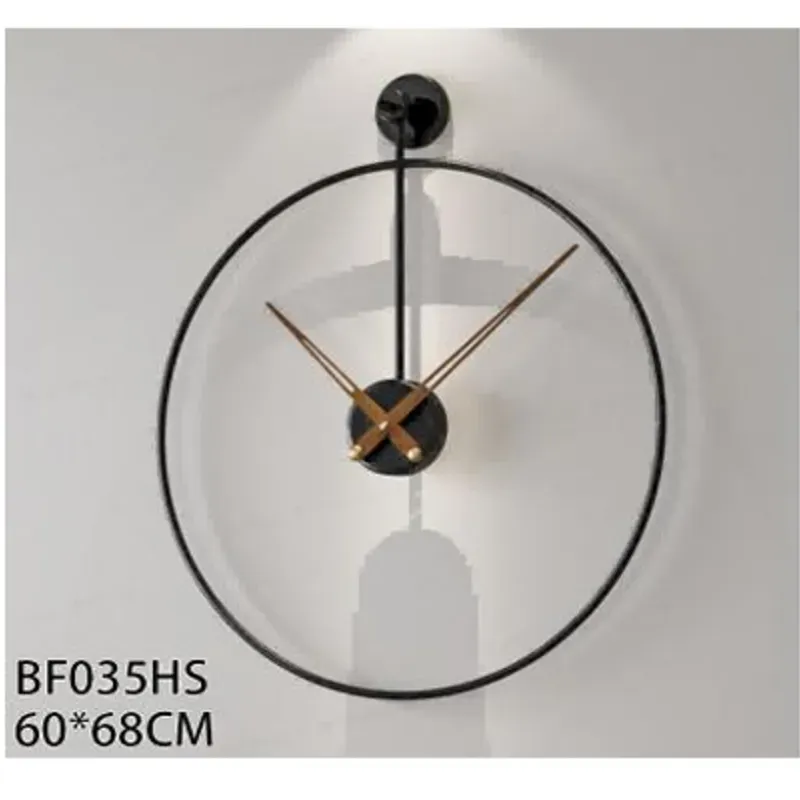 RELOJ DE PARED  60*68CM,HIERRO  1UNIDAD/CAJA AMARILLA