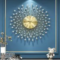  RELOJ DE PARED  70*70CM,HIERRO  1UNIDAD/CAJA AMARILLA