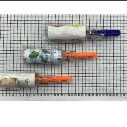 Rollito pegajoso removedor de pelusas con cabo  plástico  10 cm, material: polipropileno