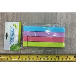  S63-3024 clips de sellado de plástico, como se  muestra en el color de la imagen mezclado, 12 *  1.5cm4pcs / bag