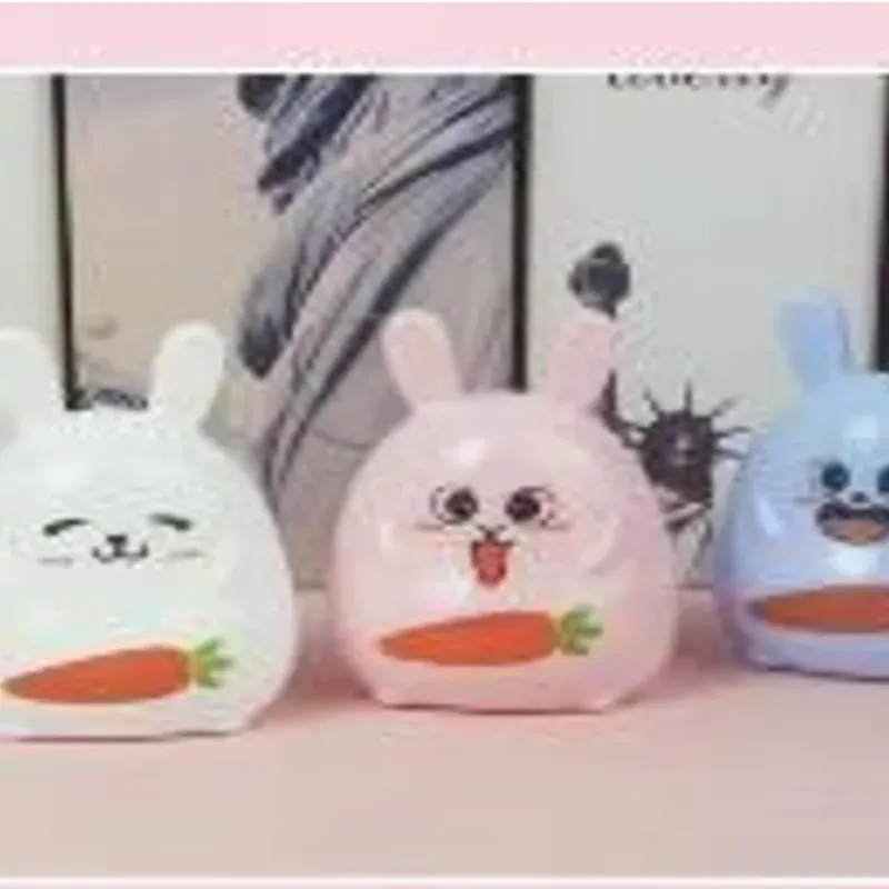  Sacapuntas plástico con forma  de conejo en colores. Medida: 4  * 3,5 * 5,5 cm,  blanco 720  unidades /  verde 720  unidades/ rosa 720 unidades /   azul 720 unidades.  72 unidades / cubo plástico