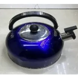  Tetera de hervir agua, acero inoxidable,con cabo  de pástico,1L y medio, color mixto