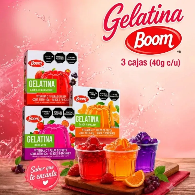Gelatina x 3 u