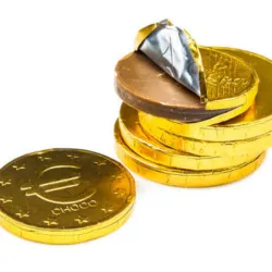 Monedas Doradas de Chocolate