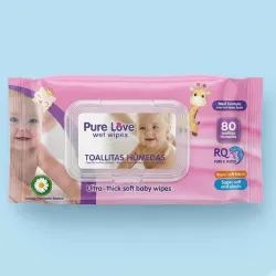 Toallitas Húmedas Pure Love 80u