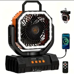 Ventilador Recargable Naranja 20 000mAh