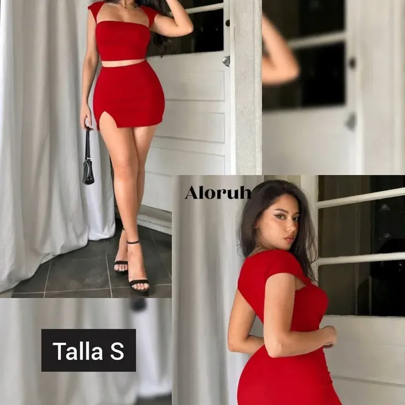 Conjunto de saya corto