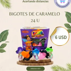 Bigotes de caramelo