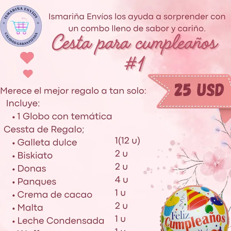 Cesta Para Cumpleaños 1