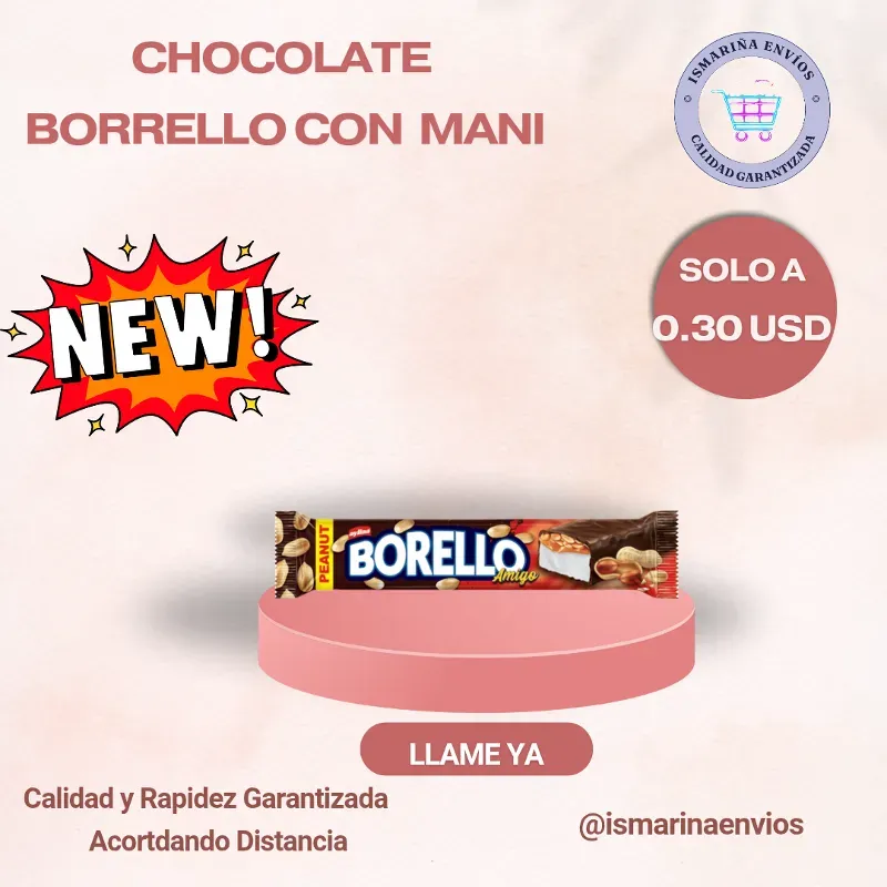 Chocolate borello con mani