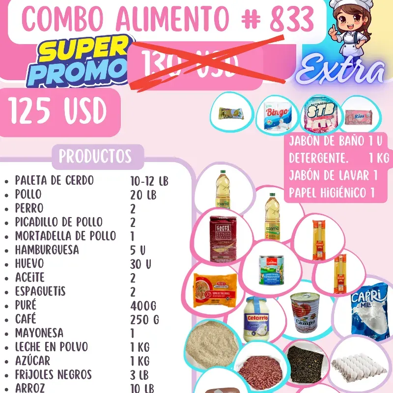 Combo Alimento 833