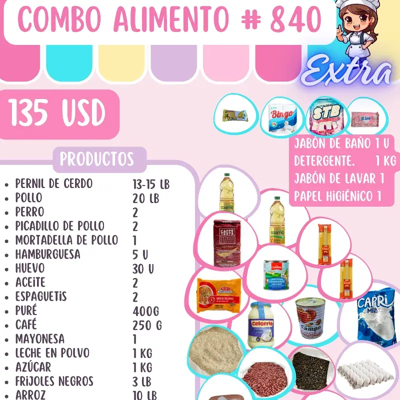 Combo Alimentos 840