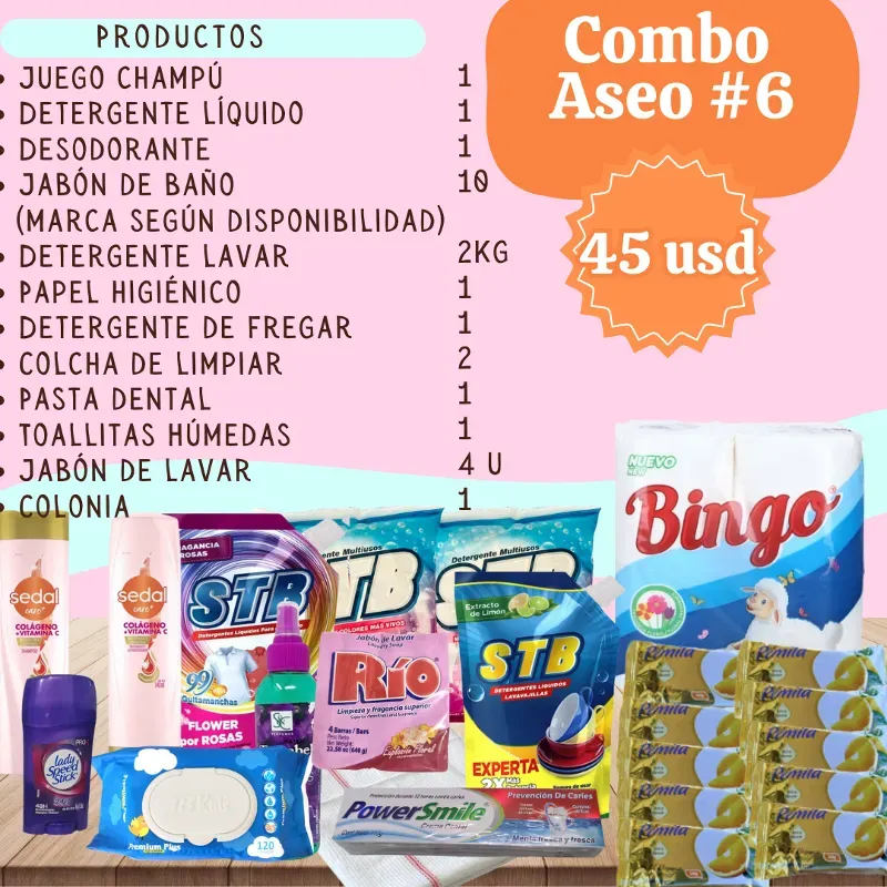 Combo aseo 6