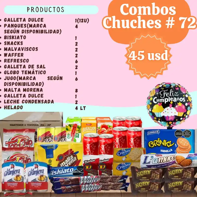 Combo chuches 72