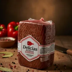 Jamón prensado ahumado malla roja