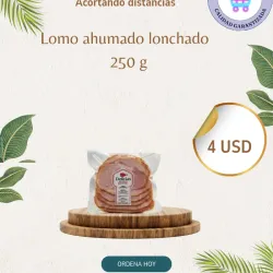 Lomo ahumado lonchado