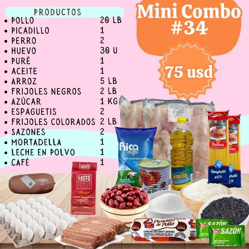 Mini combo 34 de pollo 