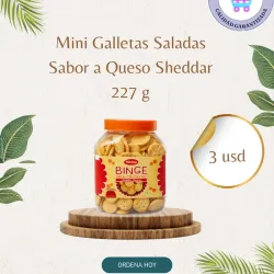 Mini galleta sabor a queso