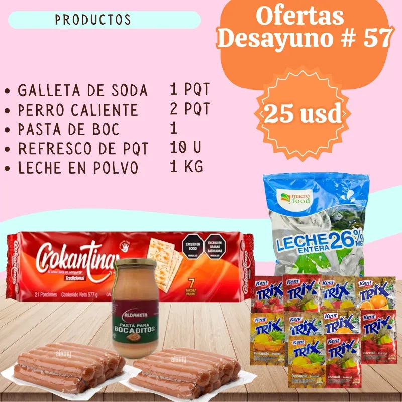 Oferta desayuno 57