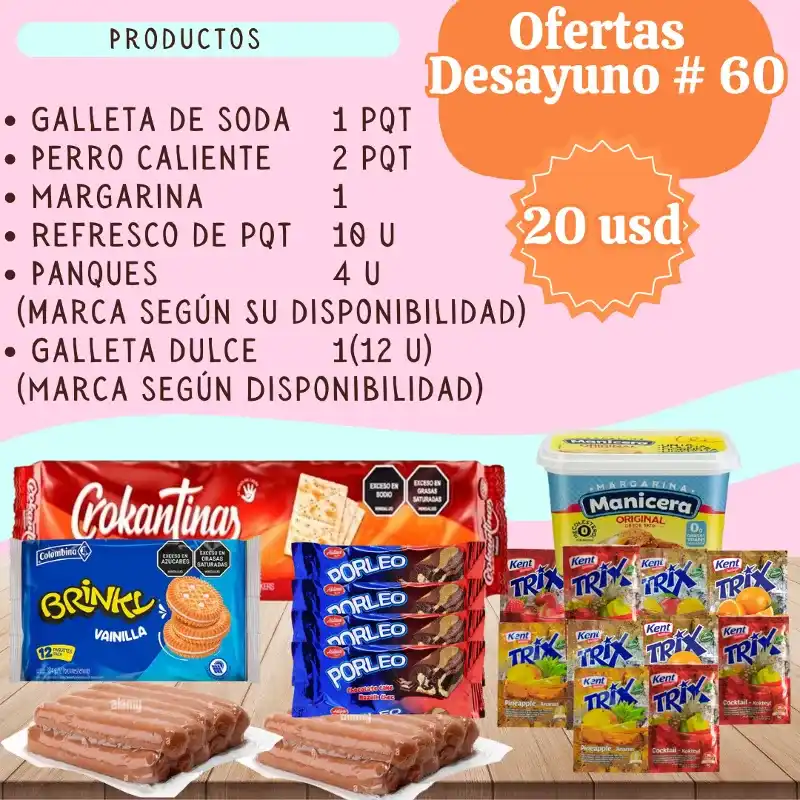 Oferta desayuno 60