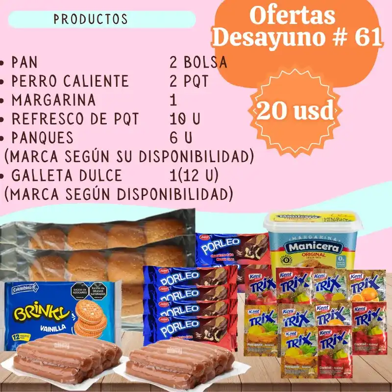 Oferta desayuno 61
