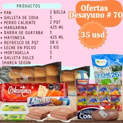 Oferta desayuno 70