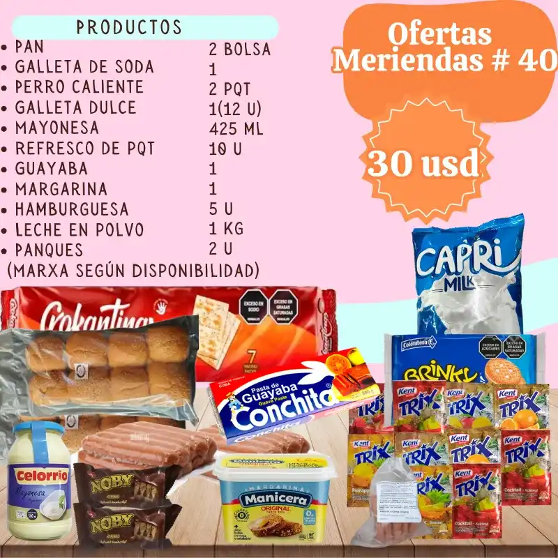Ofertas desayuno 40