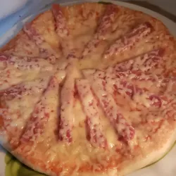 Mini pizza de jamón viking y queso gouda