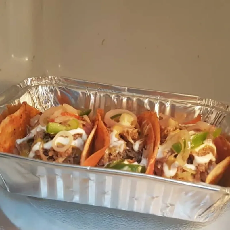 mini tacos de pollo