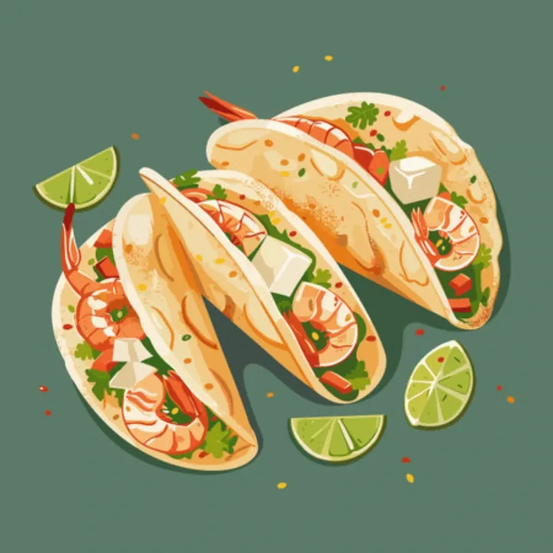 Tacos de camarón 