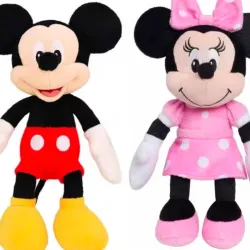 Mickey Mouse and Minnie Mouse