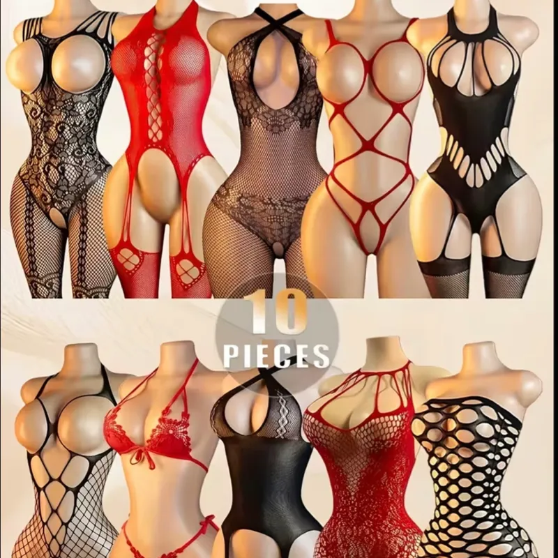 Set de 10 Piezas de Lencería