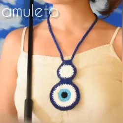 Collar tejido (Ojo turco)