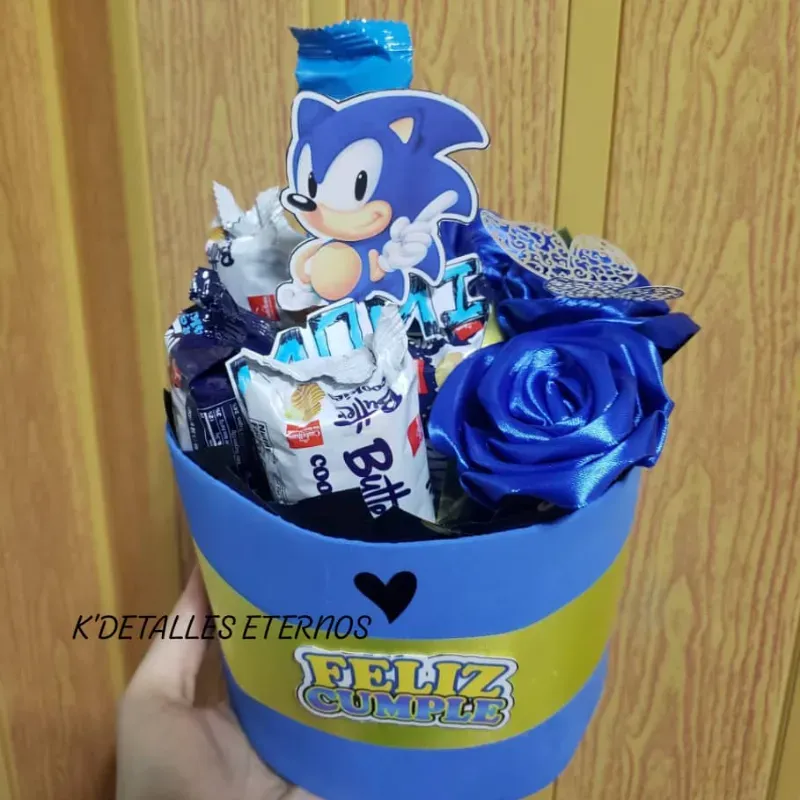 Caja redonda de Sonic
