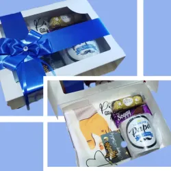 Caja sorpresa con tazas 