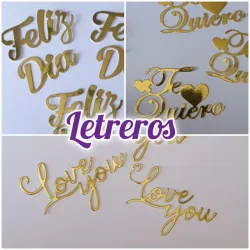 Letreros dorados 