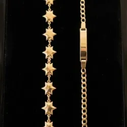 Manillas de oro laminado