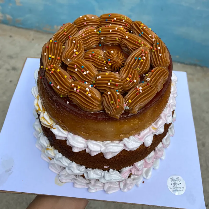 Choco flan con dulce de leche