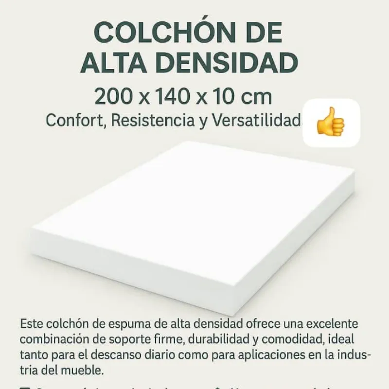 Colchón de espuma importado de alta calidad 