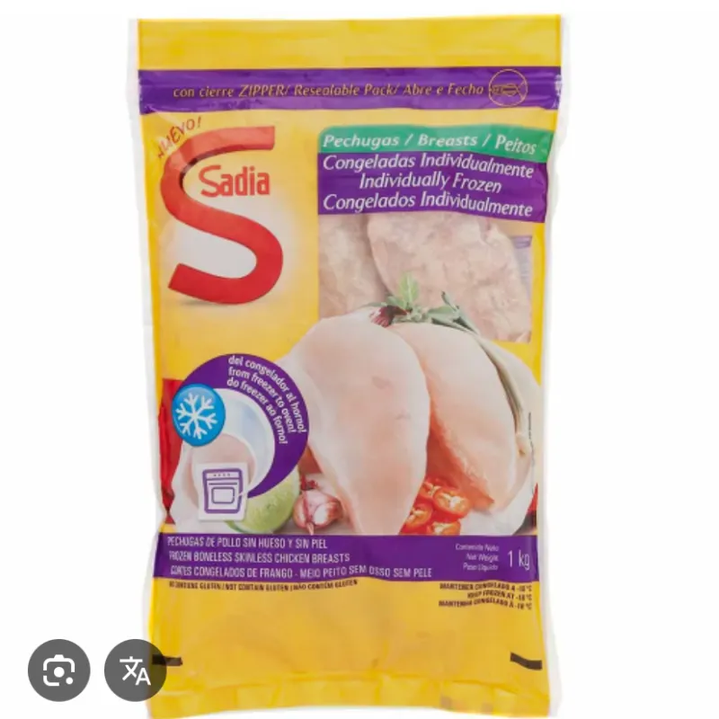 Paquete de pechugas de pollo