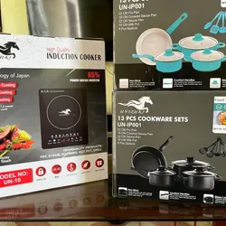 Set de fogón de inducción con cazuelas