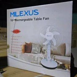 Ventilador recargable marca Milexus de mesa