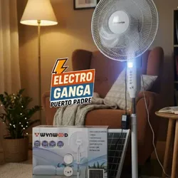 Ventilador recargable marca Wynwood