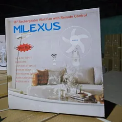 Ventilador recargable Milexus de pared