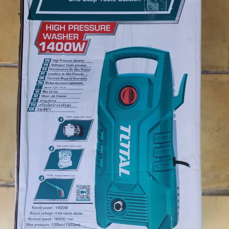 Hidrolavadora (karcher) de 1400w marca TOTAL